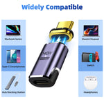 140W USB4.0 40Gbps Thunderbolt3 Magnetic Type-C to Type-C Fast Chargeing Magnet Converter Cable 8K@60Hz OTG USB Type C Adapter