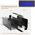 DIY LED Music Spectrum Display Kit 16x32 Rhythm Lights Clock Temperature 8 Kinds Spectrum Mode SMD Soldering Project