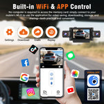 C315 4 Lens Car DVR Camera Dashcam 1080P FHD WiFi APP Parking Assistance Night Vision Loop Recording Wide Angle