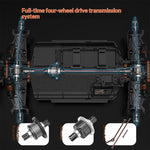 LinkMejor MT09 RTR 1/9 2.4G 4WD 85km/h 4S Brushless RC Car Desert Off-Road Monster Truck Large Foot Metal Chassis Drive Shaft Gears Oil Filled Shocks LED Light Professional High Speed Vehicles Models Toys