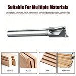 1 Pc Mortise Tenon Milling Inclined Router Bit 8mm Shank Double Edge Tungsten Steel Cutter for Laminate MDF Plywood Hardwood Softwood CNC Electric Router