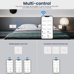 86 Type Tuya WiFi Touch Smart Switch Voice Control APP Control Timer Function Work with Amazon Alexa Google Assistant [Neutral Wire]