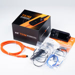 TS1M Multi Function Mini Soldering Station 200W Max Power 100 450°C Adjustable Temperature USB Type C DC Interface Portable Compact Design PID Temperature Control Professional Electronics Tool