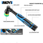 LinkMejor Portable Handheld Electric Polishing Machine Car Polishing Waxing Glaze Sealing Machine 5 Adjustable Speed Levels Car Polishing Maintenance