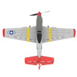 LinkMejor Mini Mustang P-51D V2 EPP 400mm Wingspan 2.4G 6-Axis Gyro RC Airplane Trainer Fixed Wing BNF/RTF One Key Return Compatible DSM S-BUS Protocol for Beginner