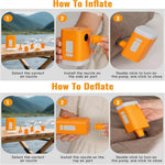 157SD Air Pump LED Light USB Rechargeable Quick Inflate for Pool Floats Bed Air Mattress Swimming Ring