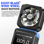 LinkMejor FAM-02 Handheld Anemometer High Precision Wind Speed Temperature Humidity Measurement Portable Weather Meter LCD Display