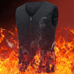 LinkMejor HV-20 Uniex Smart Electric Heated Vest, 20 Heating Areas, Washable, USB & DC Rechargeable,  Winter Soft Thermal Outdoor Inner Warm Jacket