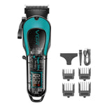 LinkMejor V-692 Professional Hair Clipper 7000RPM Speed 4 Guide Combs 2000mAh Rechargeable Fast Charging Trimmer with LED Display