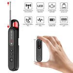 T01 Wireless Detector 5 Gears Adjustable Sensitivity Anti-Spy GPS Car Locator Signal Detection Device 360-Degree Full Range Detection for Hidden Cameras Locators Bugs Accurate GPS