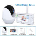 ABM206 HD Baby Monitor with Smartphone App Dual-Mode Night Light Safety Features 4.3 Inch Screen Video Monitoring WIFI Pet Baby Surveillance