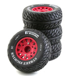 4PCS Upgraded Tires Wheels 12mm Hex Off-Road Short Course Truck 144010 124019 144001 1/10 1/12 1/14 RC Car Vehicles Model Spare Parts