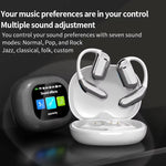 YYK-Q16PRO Wireless bluetooth 5.4 Earbuds AI Translation Earphone Touch Screen 360° Surround Stereo ENC Call Noise Cancelling 40H Playback Flexible Earhooks Sports Headphones