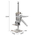 2PCS 12 Inch Heavy-Duty Labor Saving Handle Arm Jack Versatile Drywall Lift Wall Tile Locator and Woodworking Clamp with Adjustable Height 0-145mm 440 Lbs Lift Capacity