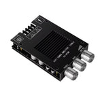 LinkMejor 150Wx2 TDA7498E Stereo Treble Bass Adjustment bluetooth 5.0 Audio Power Amplifier Board Module Dual Channel Heat Sink APP Control