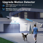 Elfeland 328LED Solar Light Outdoor Lamp Super Bright Motion Sensor Waterproof 3 Working Modes Spotlight Solar for Garden Securi for Outside Landscape