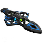 H36 2.4G Flying Sword EVA Foam 360° Flip Roll Turbofans Motors 4CH LED RC Toy Gift Remote Control Drone Airplane Quadcopter Stunt Glider RTF