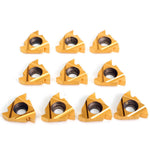 Drillpro CT-12 50pcs Carbide Inserts with 7pcs 12mm Shank Lathe Turning Tool Holder DCMT070204 CCMT060204 MGMN200