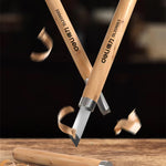 LinkMejor 12pcs Wood Carving Chisels Set Handmade Carving Knife Tool for Woodworking DIY Engraving