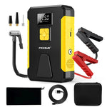 LinkMejor Multi-function 2 In 1 Car Jump Starter Air Pump Portable Air Compressor Auto Tire Inflator Emergency Power Supply with LED Emergency Light
