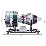 Teching DM119 DIY Twin-spool Turbofan Engine Model Assembly Kit 1/10 Electric Aircraft Jet Engine 15in Physics Experiment Science Education Toys