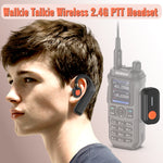 LinkMejor BT-E2 Walkie Talkie Wireless Headset Headphone 2.4G Noise Reduction Handsfree Earpiece Replacement for UV-5R UV-32 Walkie Talkie