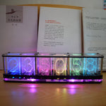 LinkMejor® DIY Imitate Glow Clock Kit Full Color RGB Glow Tube Clock LED Music Spectrum Kit