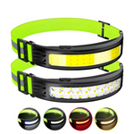 LinkMejor Sensor Headlight Built in Battery Fishing Headlamp Rechargeable 6 Modes Head Torch Outdoor Camping Flashlight