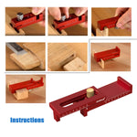 Aluminum Alloy Depth Gauge 5-40mm Gaps Gauge Woodworking Saw Gap Measuring Tool for Cutting Slotting Precision Metal Construction