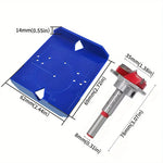 35mm/40mm Hinge Drilling Locator Alloy Drill Bit Positioning Tool for Cabinet Door Hinge Installation Accurate and Efficient