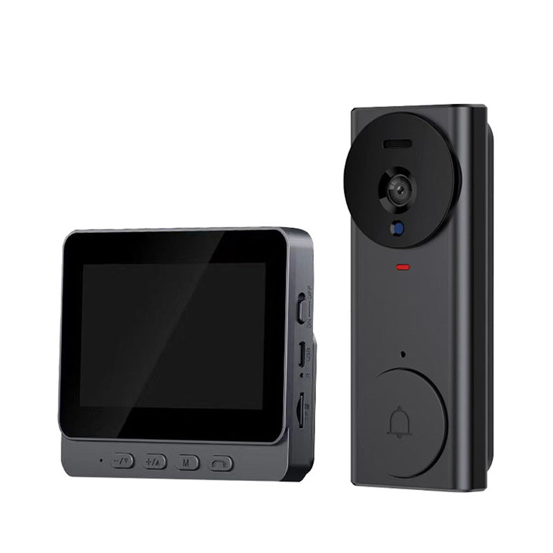 M17S Video Doorbell 4.3" Screen Infrared Night Vision Two-Way Audio 256GB Support Wireless Home Security Camera