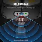 360LED Motion Sensor Solar Street Light Outdoor Home Garden Light Super Bright Waterproof Remote Control Human Body Induction 3 Lighting Mode