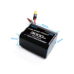 LinkMejor VTC6 18650 4S 14.8V 3000mAh 4S1P XT60 XT30 / 6S 22.2V 3000mAh 6000mAh 6S1P 6S2P XT60 LionPack Battery for Crocodile Baby 4 Crocodile7 Long Range / Eachine  Novice-IV FPV Racing Drone