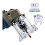 Angle Grinder Conversion Trimmer Housing for Woodworking Round Edge Grooving Carving Adjustable Depth Fixed Adapter