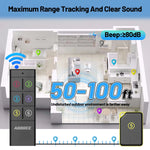 LinkMejor KF-106 Wireless Key Finder RF Key Locator Anti-loss Devices Pet Wallet Tracker Remote Control 1 RF Transmitter 6 Receiver for Child and Old
