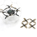 2 Pairs / 6 Pairs 76mm 4-blade PC Propeller 2mm Shaft Hole Low Noise High Efficiency For FPV RC Soccer Drones