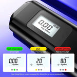 Rechargeable Digital Breathalyzer Non-Contact Alcohol Tester with LED Display Portable Analyzer with Window Breaker & Seatbelt Cutter