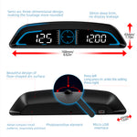 Digital GPS Speedometer Car HUD Head-Up Display Car High-Definition Gps Speed Alarm Odometer for All Cars