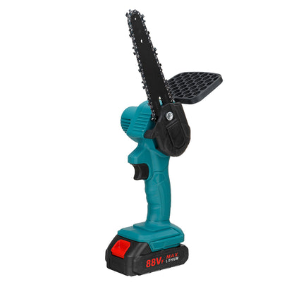 LinkMejor 6 Inch 1200W Electric Chain Saw Pruning ChainSaw Cordless Woodworking Cutter Tool W/ None/1pc/2pcs Battery