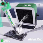 2UUL DA98 Aiolos Fan 3 In 1 Repair Fan 3.7V 1200mAh 6500r/min USB Charging Smoke Extracting Cooling Lighting Fan