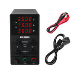 LinkMejor SPS3010 Digital Power Supply 0-30V 0-10A Four-Digit Display USB 5V2A Adjustable Knobs Stable DC Output