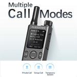 2Pcs Baofeng AT1 POC Radio Create Groups Freely Global 4G Network Walkie Talkie Unlimited Distance Portable ALERVITES Ham Radio