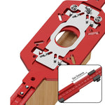 Router Multifunctional Base Plate Bracket Aluminum Alloy 2-in-1 Slotting 60-300mm Milling Diameter 300-800mm Adjustable Straight Edge 140-420mm Clamping 10-25mm