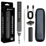 ZOYI-N1 High Power 96W Portable Intelligent Soldering Iron Adjustable Temperature 100°C-450°C Type-C Fast Charging OLED Display For Home Maintenance