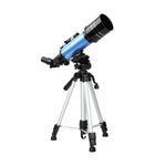 [US Direct] AOMEKIE AO2002 400/70mm Refractor Adult Astronomical Telescope with Phone Adapter Adjustable Tripod and Finder for Beginners and Amateurs to Observe the Moon AO2002