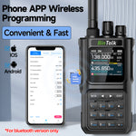LinkMejor BT8000 10W Multi Band Radio Walkie Talkie 256 Channels Type-C Charging Bluetooth Frequency APP Programming Wireless Copy Frequency AM FM NOAA Weather Alert Two Way Radio