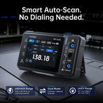 LinkMejor TMP-610 TMP-610S Handheld Digital Multimeter Oscilloscope 3-in-1 with Signal Generator Bluetooth App Control 10MHZ 48MSa/s 60000 Counts Electrical Tester DMM Scope Meter