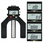 LinkMejor Digital Depth Gauge High-Precision Measurement Tool with LCD Display 0.01MM Resolution ±0.2mm Accuracy 80mm Range Aluminum Alloy ABS Housing for Woodworking Monitors Saw Blades