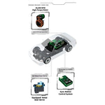 BM Racing BMHOBBY BMRX-FLD S13 RTR 1/28 2.4G RWD Mini Drift RC Car Gyro LED Light Rear Wheel Drive Full Proportional Racing Frame Remote Control Vehicles Models Toys