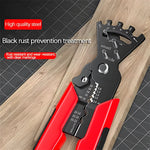 8-Inch Multifunctional Bending Pliers Crimping and Stripping Tool Precise Wire Bending High-Grade Alloy Steel PVC-Coated Handle